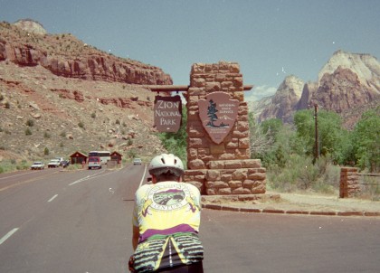 Entering Zion National Park
