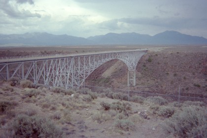 Bridge over the Rio Grande George, west of Taos NM