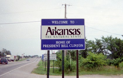 'Welcome to Oklahoma' sign