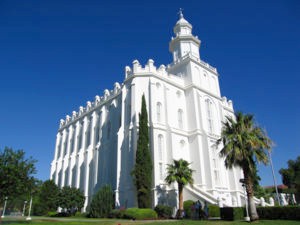 Mormon temple in St. George, Utah
