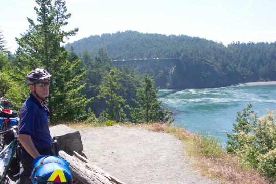 John looking over Deception Pass