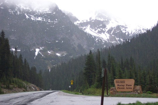 It was rainy on top of Rainy Pass