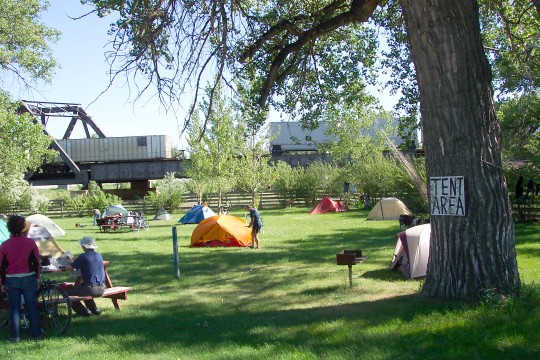 Camping by the railroad in Malta