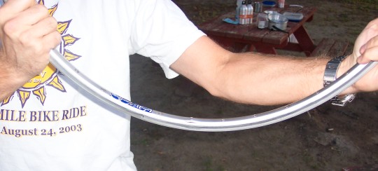 Jon holding my cracked rim