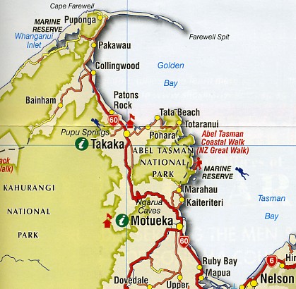 Day Tasman map