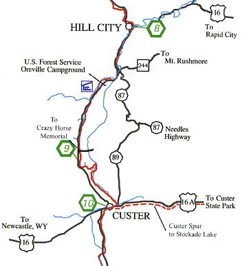 Mickelson Trail from Custer to Hill City