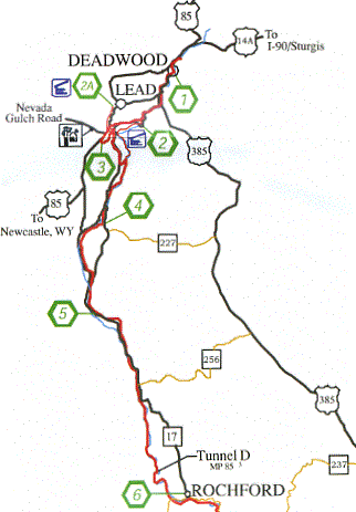 Mickelson Trail from Rochford to Deadwood