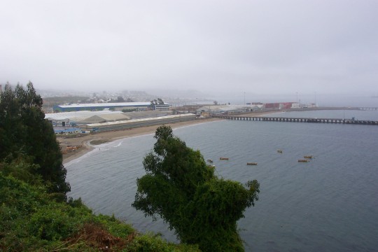 Vista overlooking the beach in Tomé