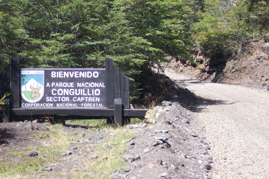 Park entrance sign