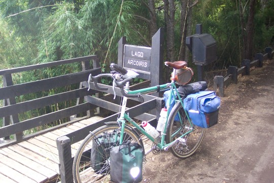 Bike on little bridge