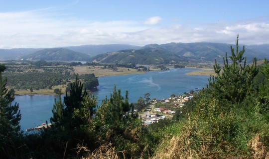 Vista over Nueva Toltén