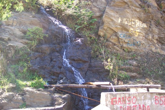 Little waterfall and catch basin
