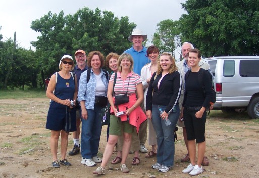 Group shot of the Monte Alban tour