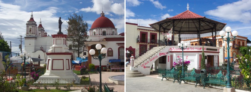 Scense from the plaza in Mihuatlán