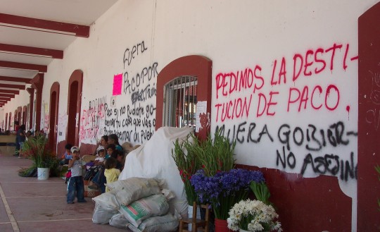 Graffiti in the plaza