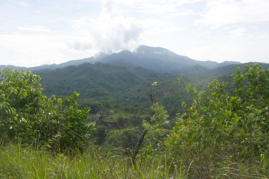 Mountain with clouds