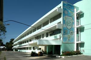 Engineering building on CPU campus - a long three-story building
