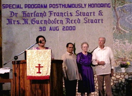 My grandparents' memorial service