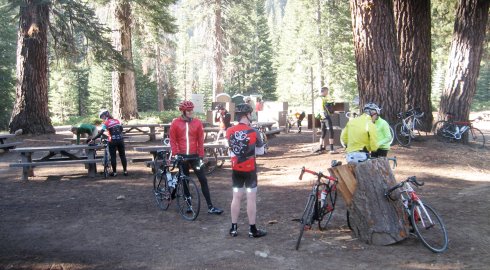 Riders getting ready