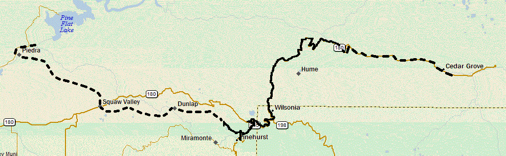 Choinumni Park to Cedar Grove